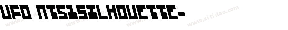UFO nt51Silhouette字体转换